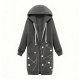 Women's Minimalist Constellation Print Long Fleece Hoodie